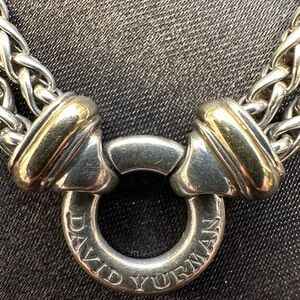 David Yurman Silver and Gold Necklace